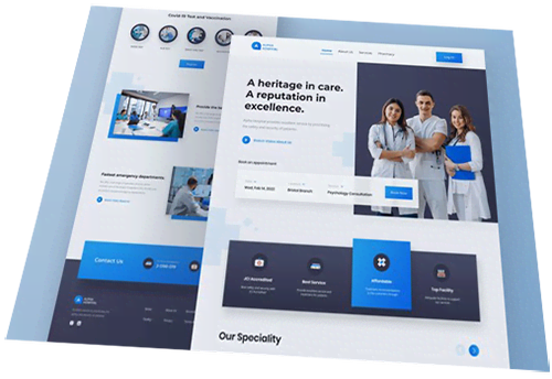 Flexibility to add an unlimited number of pages to your medical website